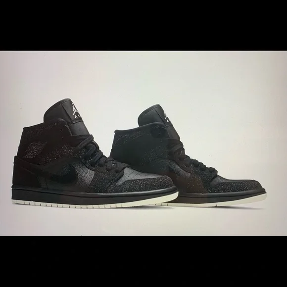 Nike Jordan Jordan Mid Glitter Black NIKE Jordan Mid SE TD 'Black